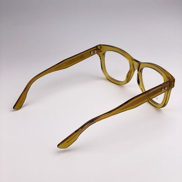 GUCCI GG1086O 006 Eyeglasses Transparent Yellow Square Women - Picture 7 of 9